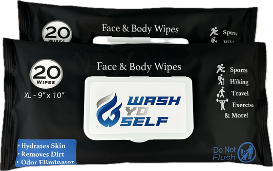 Bulk 2-Pack – 40 Face & Body Wipes