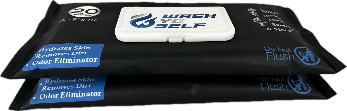Bulk 2-Pack – 40 Face & Body Wipes