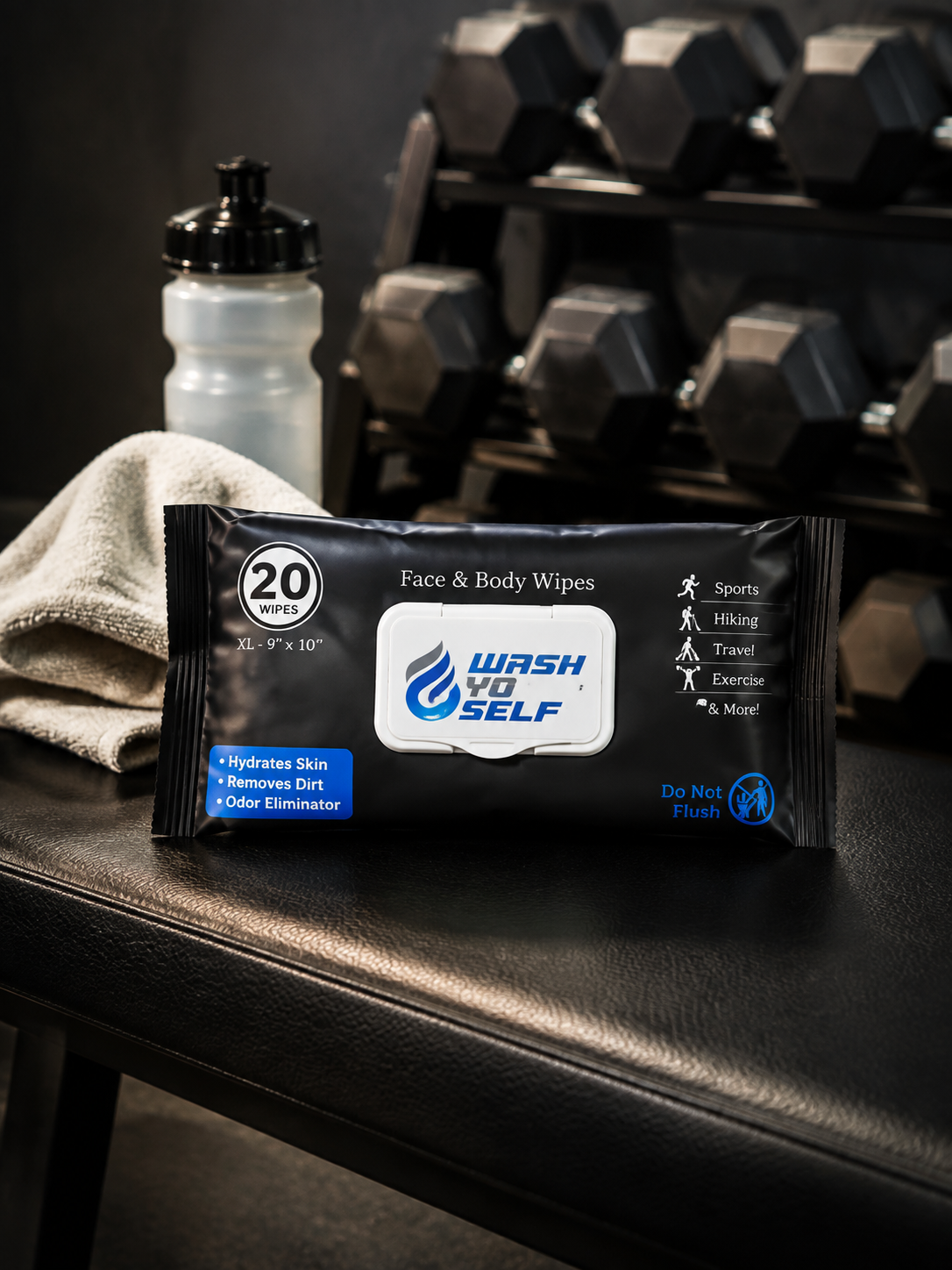 Bulk Pack – 20 Face & Body Wipes