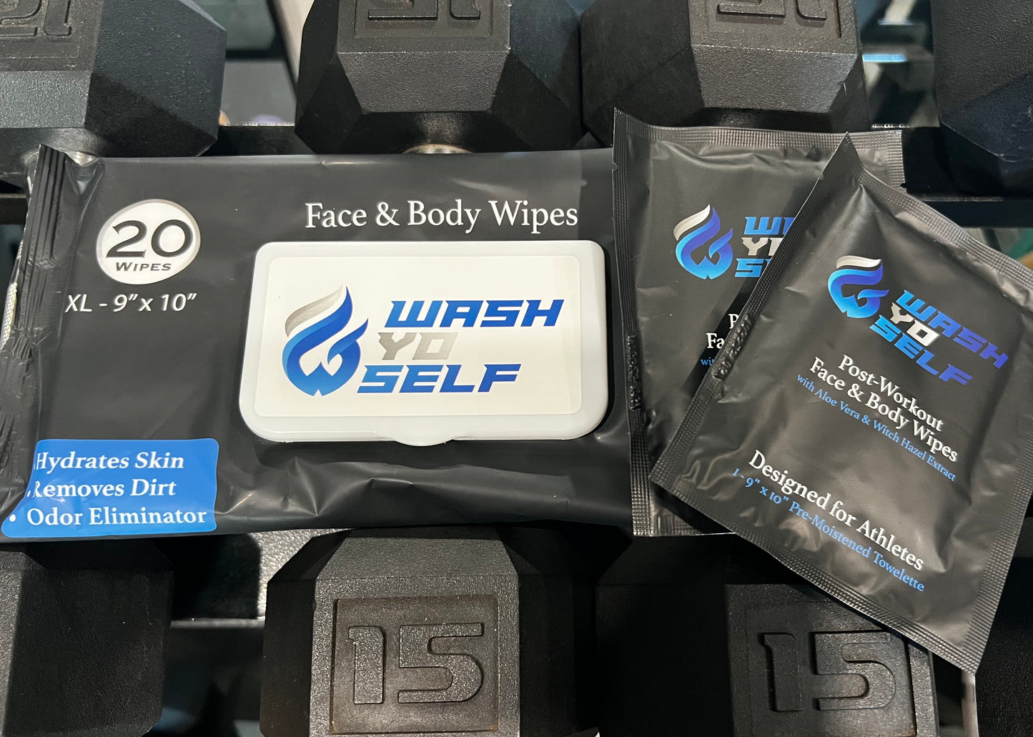 Wash Yo Self bulk and individual wipes