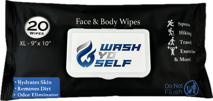 Bulk Pack – 20 Face & Body Wipes